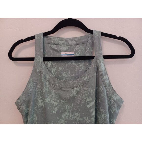 Columbia Dress Womens Sz M Green Sleeveless Active Hiking Performance Stretch - Picture 2 of 9